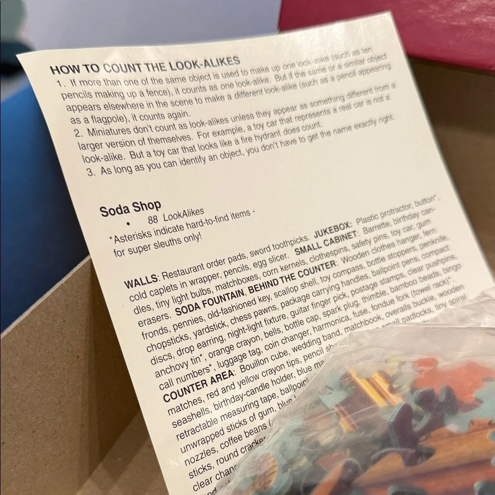 Vintage Briarpatch Joan Steiners Look A Like Puzzles Soda Shoppe - Picture 4 of 4